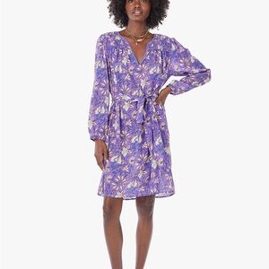 Xirena Nyssa Dress Womens Medium Floral Purple Mini Summer Spring